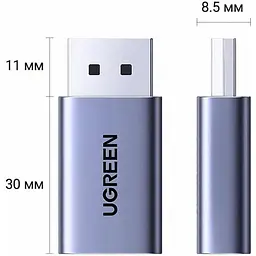 Перехідник Ugreen DP130 DisplayPort — HDMI 4K 2 шт. сірий (55935) [175317] - мініатюра 3