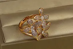 Кільце Xuping Jewelry Букет р 18 золотисте