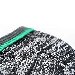 Шапка водонепроникна DexShell Cuffed Beanie, р-р S/M (56-58 см) чорна з зеленою смугою - мініатюра 3