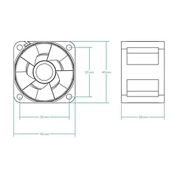 Кулер до корпусу Arctic S4028-6K (ACFAN00185A) - мініатюра 5