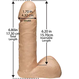 Фаллоимитатор Doc Johnson Vac-U-Lock 6, 16.5х4 см - миниатюра 2