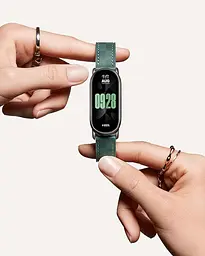 Ремінець для фітнес-браслета Xiaomi Smart Band 8 Checker Strap зелений BHR7295CN - мініатюра 7