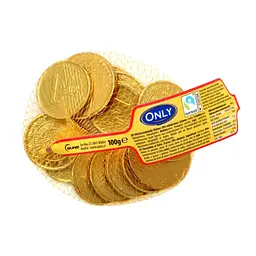 Шоколад молочний Only Золоті монети 100 г  - мініатюра 2