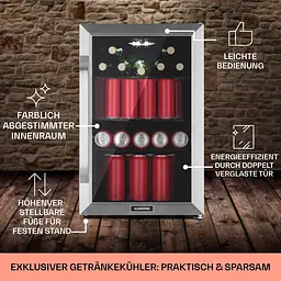 Холодильник для напоїв Klarstein Beersafe 70 Birra Milano Edition (10046061) - мініатюра 6