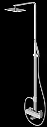 Душова система Kohlman Saxo chrome QW276S, Хром - мініатюра 2