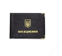 Обкладинка на посвідчення шкірозамінник вузька 99-Po TASCOM Чорний