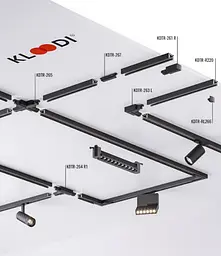 Трек однофазний Kloodi KDTR-L230 3 WH 3м білий - мініатюра 5