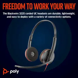 Навушники Poly Blackwire 3220 USB-A/C (8X228AA) - мініатюра 3