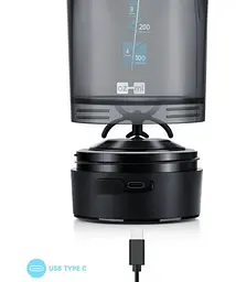 Шейкер спортивний електричний VOLTRX Gallium 600 мл Tritan Blue (Gallium_Blue) - мініатюра 8
