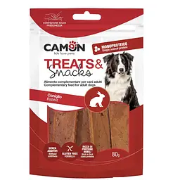 Пластини з кролика, ласощі для собак Camon 80г