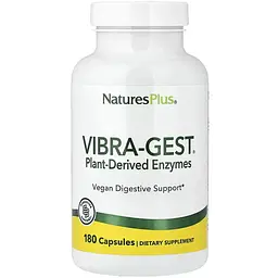 Травні ферменти NaturesPlus Vibra-Gest® 180 капсул