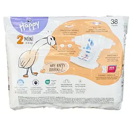 Підгузки Bella Baby Happy Soft Delicate 2 Mini (3 - 6 кг), 38 шт - мініатюра 2