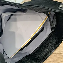 Сумка жіноча велика шопер через плече чорна під рептилію - мініатюра 9