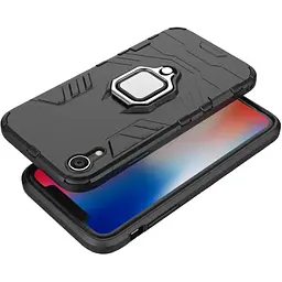Чохол бампер Primolux Ring Armor для Apple iPhone Xr Black - мініатюра 2