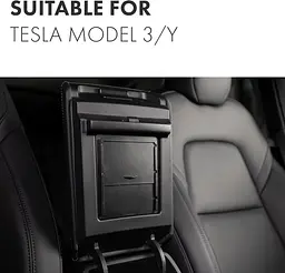 Органайзер для потайного відділення для Tesla 3 2017- Tesla Y 2021- (прихований відсік для зберігання в підлокітник) - мініатюра 4