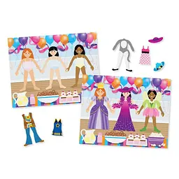 Набір багаторазових наліпок Melissa & Doug Одягни ляльку (SM93209/6829) - мініатюра 3