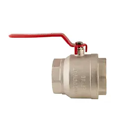 Кран кульовий Koer KR.214 - 4" FF Ггв (ручка "важіль" червона) KR4952 - мініатюра 4