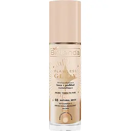Багатофункціональна освітлювальна база + тональний крем Bielenda Flawless Glow 03 30 мл