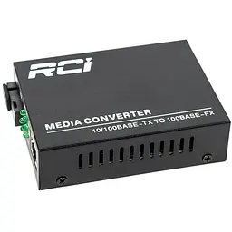 Медіаконвертер RCI 100M, 20km, SC, RJ45, Tx 1310nm, standart size metal case (RCI902W-FE-20-T)