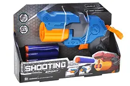Іграшковий бластер з м'якими поролоновими патронами Shooting Sport 690005, 2 кольори р.21x5x14см YG Toys