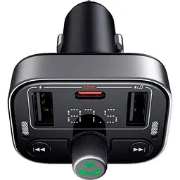 Автомобільний зарядний пристрій Baseus FM Launcher S-09 Pro black (C10762200113-00) - мініатюра 5