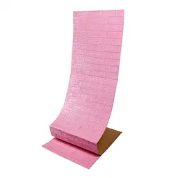 Самоклеюча 3D панель Sticker Wall під рожеву цеглу 19600х700х3мм SW-00001471