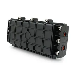 Муфта оптична Merlion ML-OP-F008-48C, герметична, 4 введення, до 2-х касет, до 24 зварок, матеріал PC - мініатюра 2