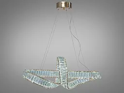 LED люстра-подвес Мебиус золото с пультом. - миниатюра 2
