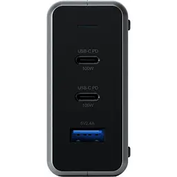 Мережевий зарядний пристрій Satechi 100 Вт USB-C PD Compact GaN Space Gray (ST-TC100GM-EU) - мініатюра 2
