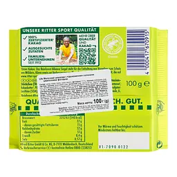 Шоколад молочний Ritter Sport з фісташками 100 г - мініатюра 2