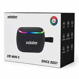 Акустика Xdobo X8 Mini II IPX6 BT5.3, 30W, USB/AUX/TF, 13h - мініатюра 2