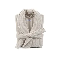 Халат unisex Lotus Home - Bold New Microcotton beige махровий S