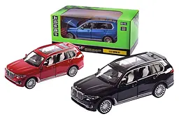 Іграшкова машинка позашляховик BMW X7 1:32 Автопром світлозвукові ефекти металева 68470, 3 кольори, в коробці 18х9х8 см