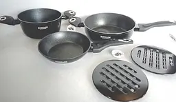 Набір каструль Bohmann BH 40 Black 10 предметів - мініатюра 2