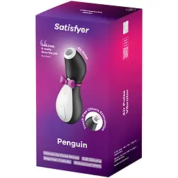 Вакуумний кліторальний стимулятор Satisfyer Penguin чорний - мініатюра 7