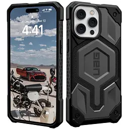 Оригінальний протиударний чохол UAG Monarch Pro MagSafe для iPhone 14 Pro Max (6.7") Silver (114031113333) - мініатюра 12