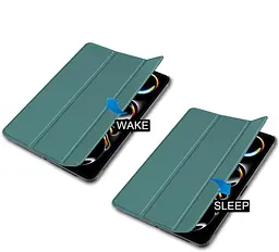 Чохол-книжка BeCover Smart Case для Apple iPad Pro 13" M4 2024 Dark Green (711645) - мініатюра 4