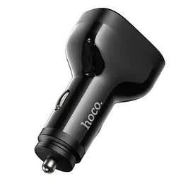 Адаптер автомобільний HOCO Guide car charger NZ11 2 USB 2Type-C 72W чорний - мініатюра 5