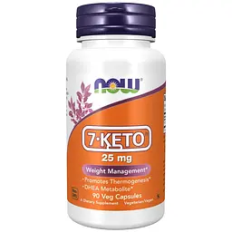 Стимулятор тестостерону 7-Keto 25 mg, 90 вегакапсул NOW fit0012786