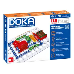 Конструктор електронний DOKA "118 СХЕМ" DOKA D70701