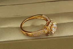 Кільце Xuping Jewelry Скреп р 20 золотисте - мініатюра 2