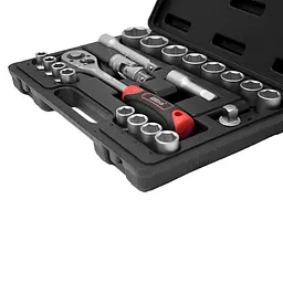 Набір насадок торцевих Ultra 1/2" 21 шт CrV Taiwan (6003062) - мініатюра 3