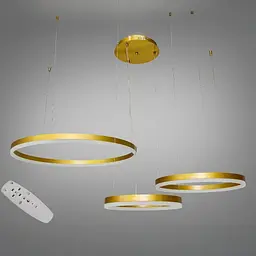 Люстра кільця LED 1029-600+400+300BR
