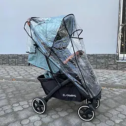 Універсальний непромокальний дощовик для прогулянкової дитячої коляски (коляски - тростини) Mumlove