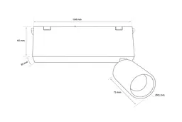 Трековий Світильник MJ-Light Magnet TS-TL7575/7W 4000K - мініатюра 9