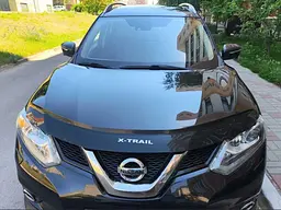 Дефлектор капота мухобійка Nissan X-Trail / Rogue (T32) 2014-2020 Євро Кріплення (Logo Rogue) Voron Glass - мініатюра 2