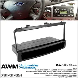 Перехідна рамка Ford Transit, Fiesta, Focus, Galaxy, Mondeo, Jaguar S-Type AWM 781-01-051 - мініатюра 5