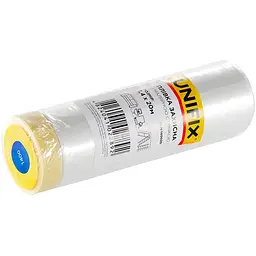 Плівка захисна з малярною стрічкою будівельна Unifix 1.4 х 20 м