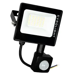 Прожектор світлодіодний Evrolight FM-01D-20 з датчиком руху 20 W 6400 К (57040) - мініатюра 2