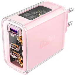 Зарядний пристрій Acefast 3xUSB 65W (2xUSB-C+USB-A) Gan A45 Fast Charger Cherry blossom (6974316282082) - мініатюра 4